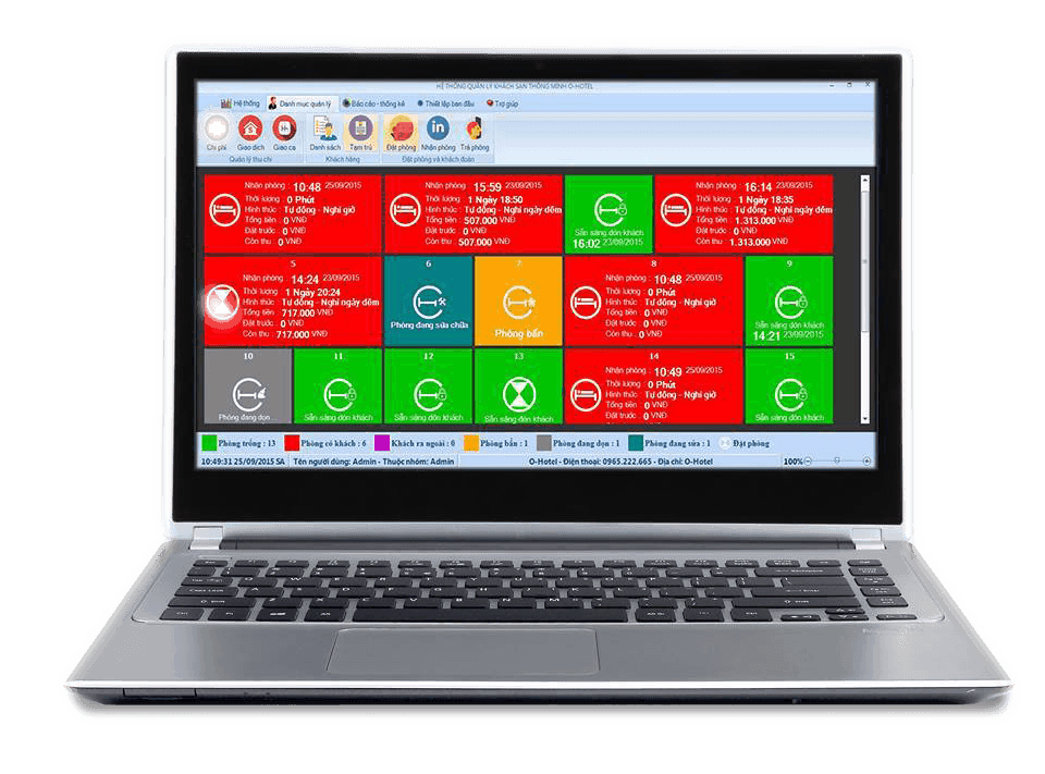 Hệ thống phần mềm quản lý khách sạn - nhà nghỉ OHOTEL (DÙNG THỬ MIỄN PHÍ)